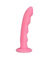 Ripples Silicone Strap On Harness Dildo- Pink