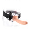 Hollow Strap-On Harness with Vibrator - 23 cm